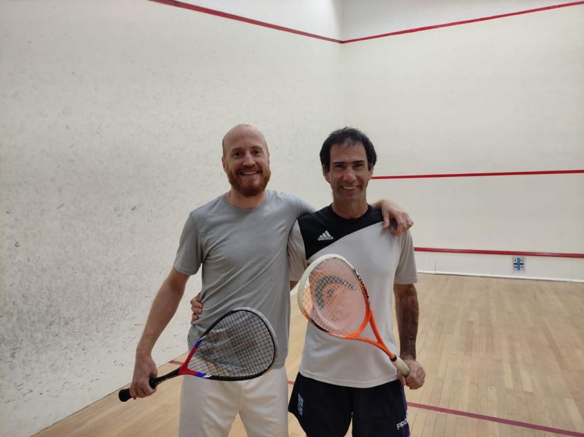 Fede Serra y Martín Guglietti en la final de Segunda